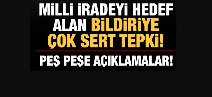 Cuntacı emekli amirallerden skandal bildiri: Peş peşe çok sert tepkiler