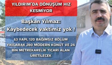 YILDIRIM BELEDİYESİ’NDEN BİR PROJE DAHA…