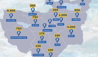 Bursa’ya yapılacak yeni TOKİ konutları ilçe ilçe açıklandı