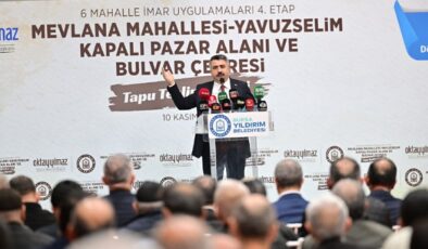 Yıldırım Belediyesi’nden dev Adım: 5 Bin 867 Tapu