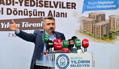 Yıldırım Belediyesi, Kentsel Dönüşüm Projesi’nin  2. Etabı’na yıkım ile başladı