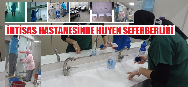 Bursa Yüksek İhtisas Hastanesinde Hijyen seferberliği