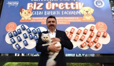 Yıldırım Belediyesi, yemek atıklarından kedi ve köpek maması üretiyor