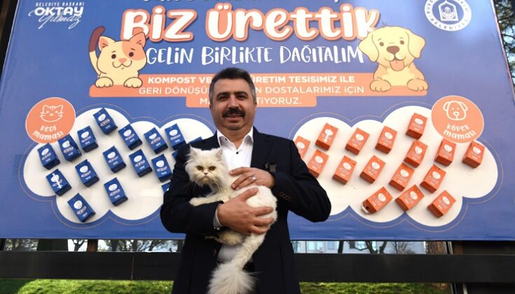 Yıldırım Belediyesi, yemek atıklarından kedi ve köpek maması üretiyor